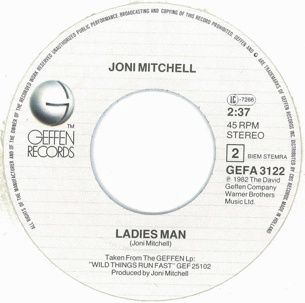 Joni Mitchell : Chinese Cafe (7")