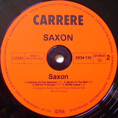 Saxon : Saxon (LP, Album)