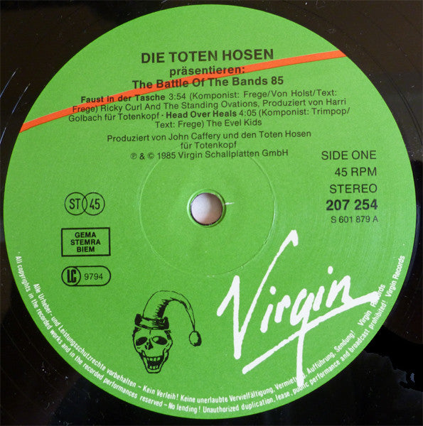 Die Toten Hosen : The Battle Of The Bands 85 (12")