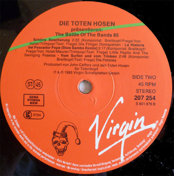 Die Toten Hosen : The Battle Of The Bands 85 (12")