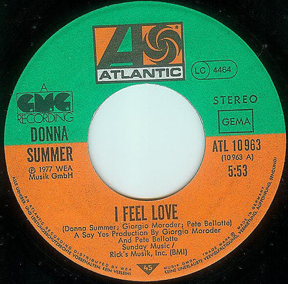 Donna Summer : I Feel Love (7", Single)