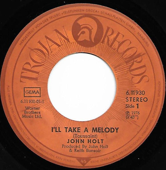 John Holt : I'll Take A Melody (7", Single)