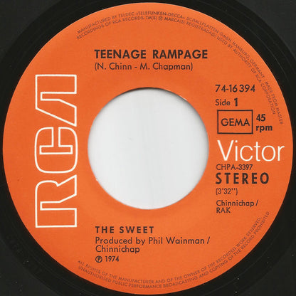 The Sweet : Teenage Rampage (7", Single)