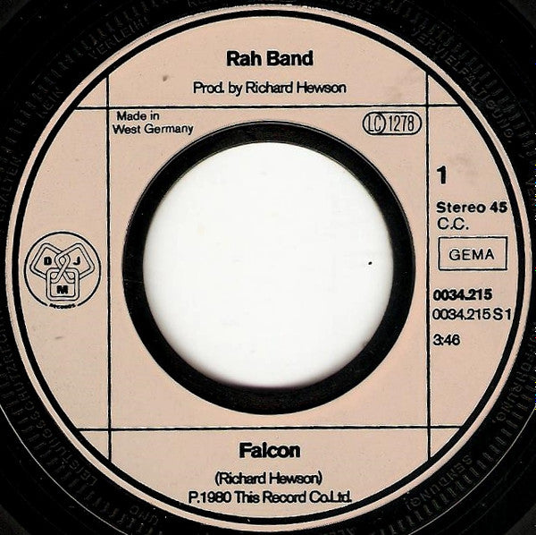 RAH Band : Falcon / Tokyo Flyer (7", Single)