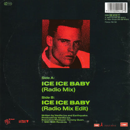 Vanilla Ice : Ice Ice Baby (7", Single)