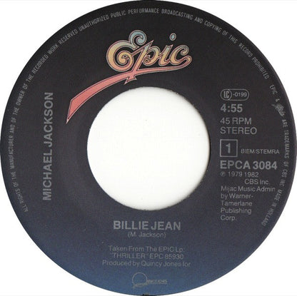 Michael Jackson : Billie Jean (7", Single)