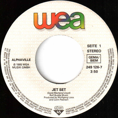 Alphaville : Jet Set (7", Single)