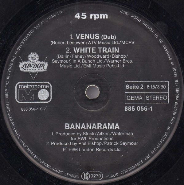 Bananarama : Venus (12", Maxi)