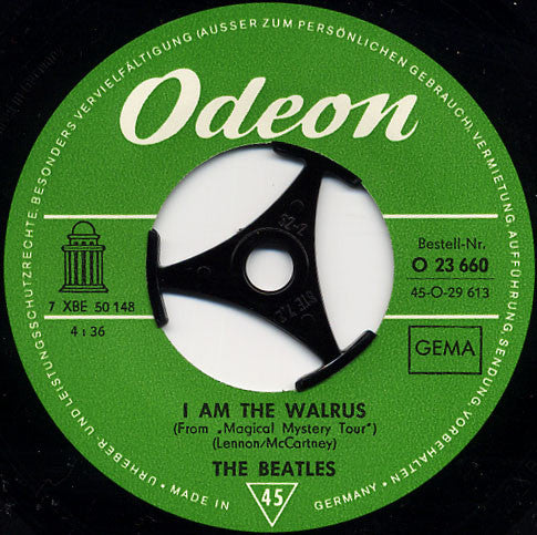 The Beatles : Hello, Good Bye / I Am The Walrus (7", Single, Mono, A2A)