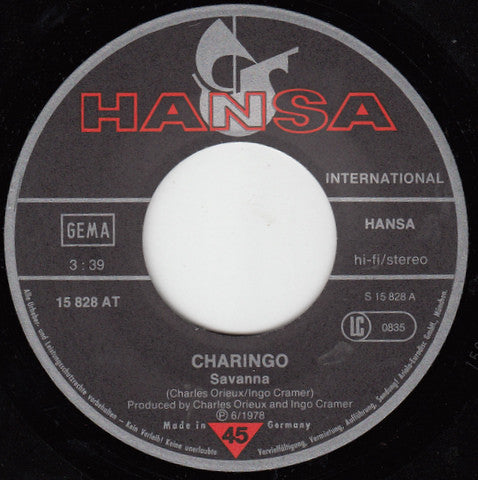 Charingo : Savanna (7", Single)