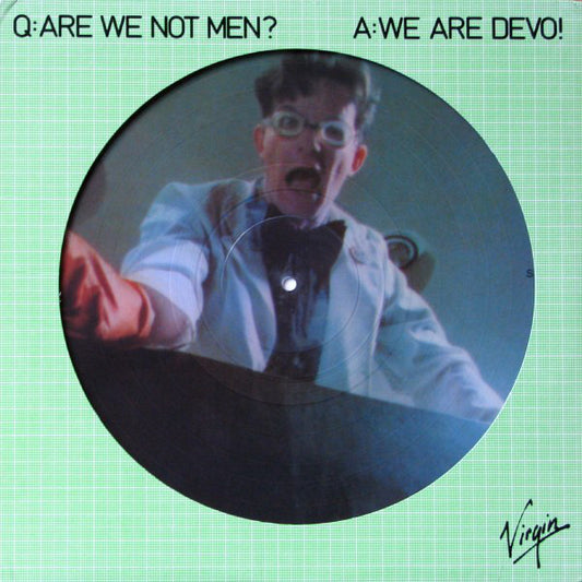 Devo : Q: Are We Not Men? A: We Are Devo! (LP, Album, Pic + Flexi, 7", S/Sided)