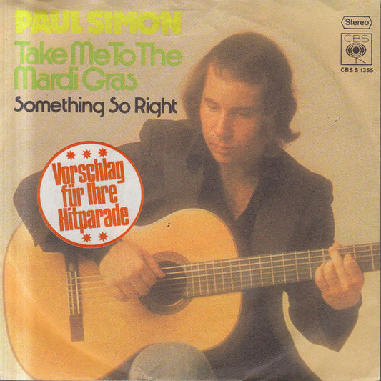 Paul Simon : Take Me To The Mardi Gras (7", Single)