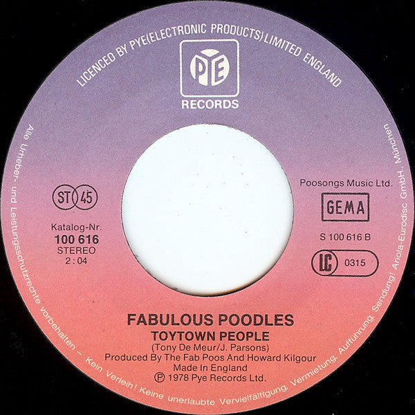 Fabulous Poodles : Workshy (7", Single)