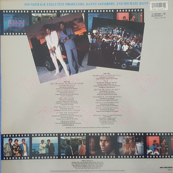 Various : Miami Vice (Music From The Television Series) (LP, Comp)