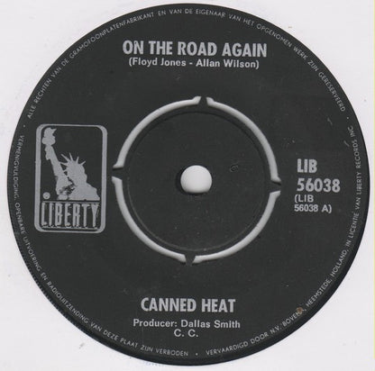 Canned Heat : On The Road Again (7", Single)