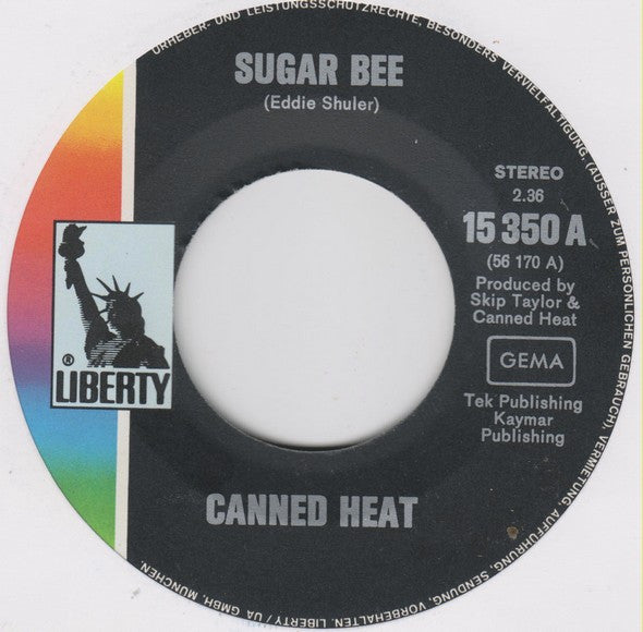 Canned Heat : Sugar Bee / Shake It And Break It (7", Single)