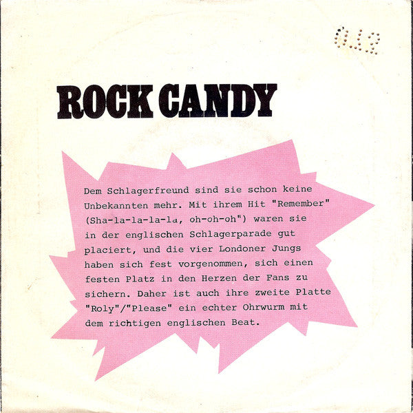 Rock Candy (6) : Roly / Please (7", Single)