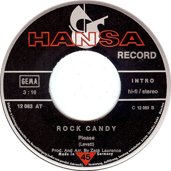 Rock Candy (6) : Roly / Please (7", Single)