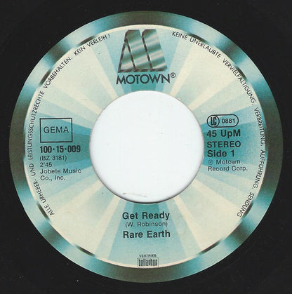 Rare Earth : Get Ready / (I Know) I'm Losing You (7", Single)