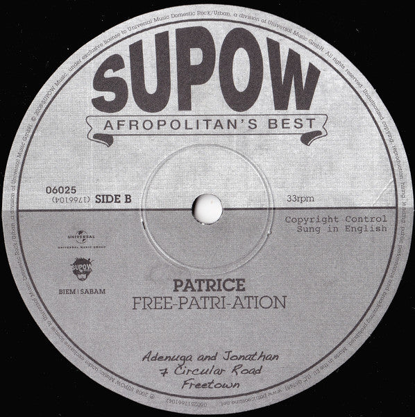 Patrice : Free PatriAtion (LP, Album)