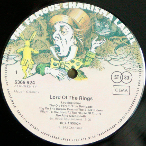 Bo Hansson : Music Inspired By Lord Of The Rings (LP, Album, RE)