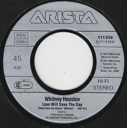 Whitney* : Love Will Save The Day (7", Single)