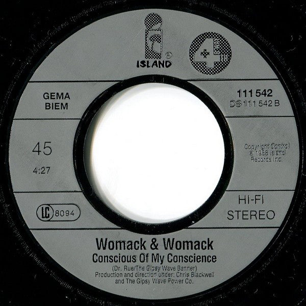 Womack & Womack : Teardrops (7", Single)