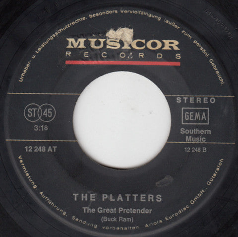 The Platters : Only You / The Great Pretender (7", Single, RE)