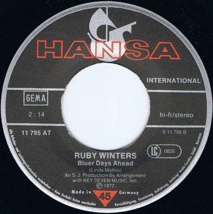 Ruby Winters : I Will (7", Single)