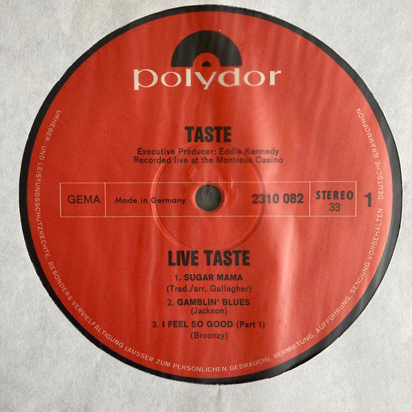 Taste (2) : Live Taste (LP, Album)