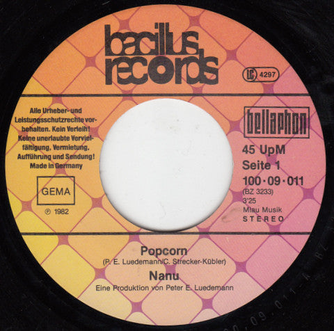 Nanu : Popcorn (7", Single)