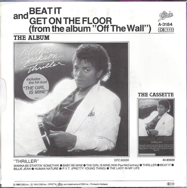 Michael Jackson : Beat It (7", Single)