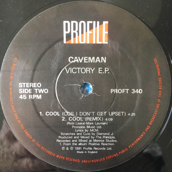 Caveman : The Victory EP (12", EP, Single)