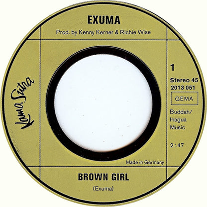 Exuma : Brown Girl (7", Single)