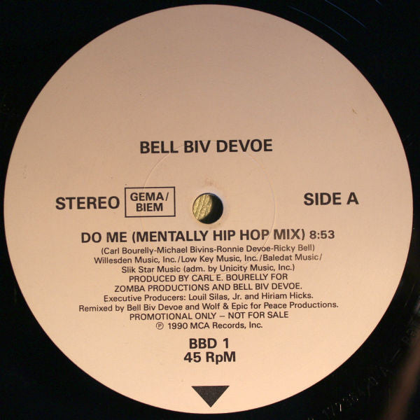 Bell Biv Devoe : Do Me! (12", Promo)