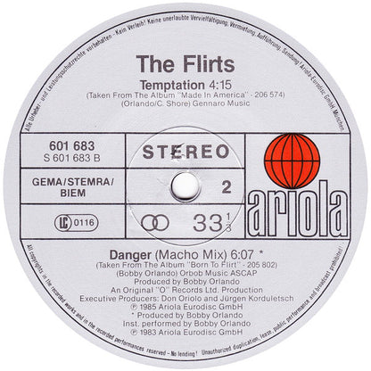 The Flirts : Dancin' Madly Backwards (Remix) (12", Maxi)