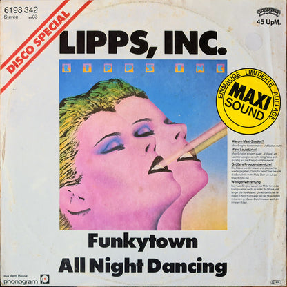 Lipps, Inc. : Funkytown / All Night Dancing (12", Maxi, Ltd)