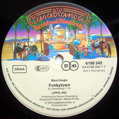 Lipps, Inc. : Funkytown / All Night Dancing (12", Maxi, Ltd)