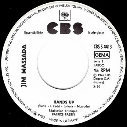 Jim Massada : Mexico / Hands Up (7", Single, Promo)