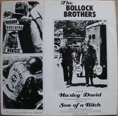 The Bollock Brothers : Harley David / Son Of A Bitch (12")