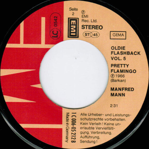 Manfred Mann : Do Wah Diddy Diddy / Pretty Flamingo (7", Single)