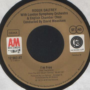 Roger Daltrey : I'm Free (7", Single)