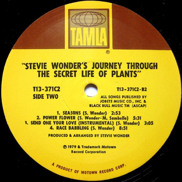 Stevie Wonder : Stevie Wonder's Journey Through The Secret Life Of Plants (2xLP, Album, Tri)