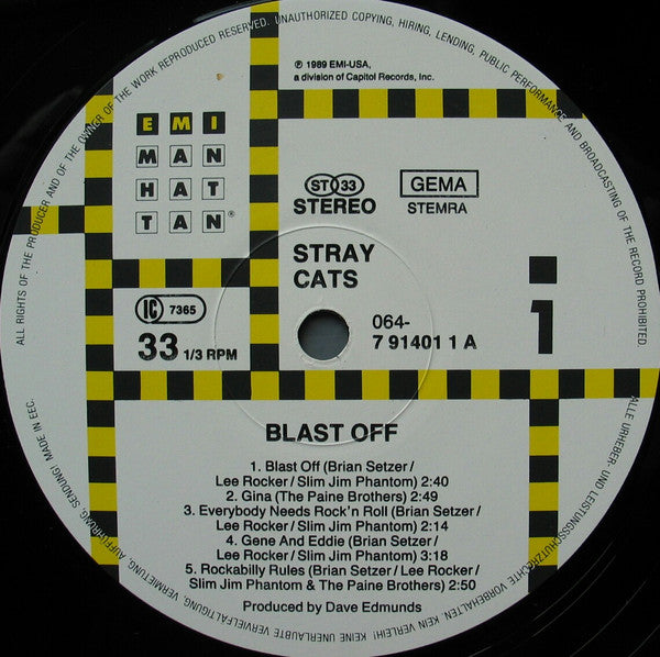 Stray Cats : Blast Off (LP, Album)