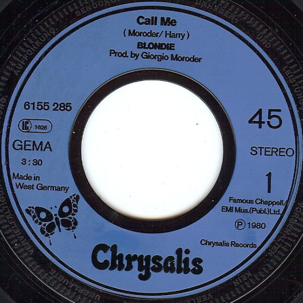 Blondie : Call Me (7", Single)