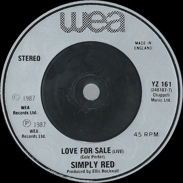 Simply Red : Ev'ry Time We Say Goodbye (7", Single, Sil)