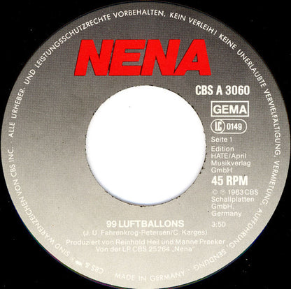 Nena : 99 Luftballons (7", Single)