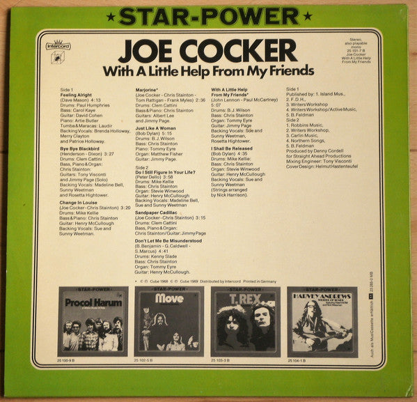 Joe Cocker : With A Little Help From My Friends (LP, Album, RE)