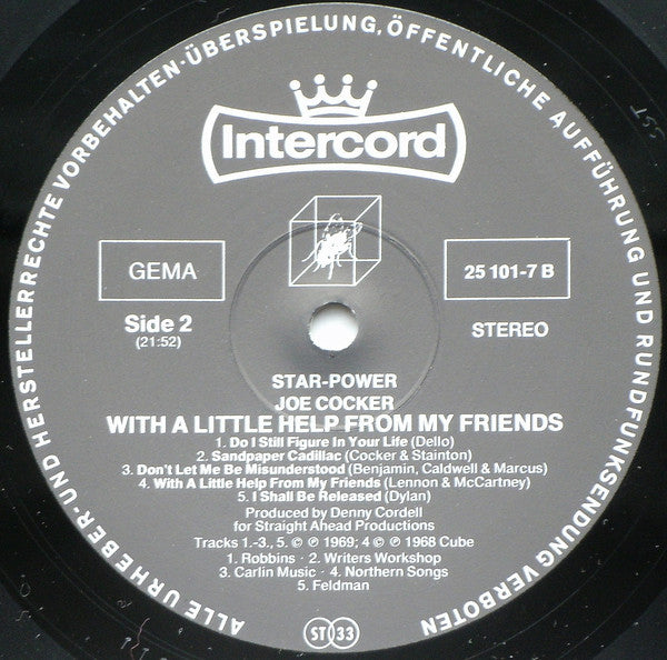 Joe Cocker : With A Little Help From My Friends (LP, Album, RE)