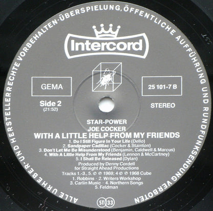 Joe Cocker : With A Little Help From My Friends (LP, Album, RE)